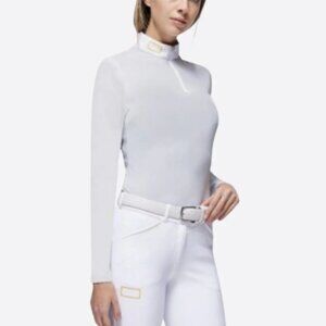 Rider's Gene (RG) Equestrian Competition Long Sleeve White - Women's XS
